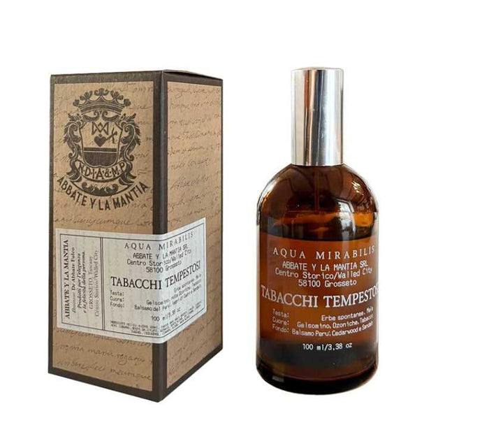 Aqua Mirabilis Tabacchi Tempestosi cologne with packaging box