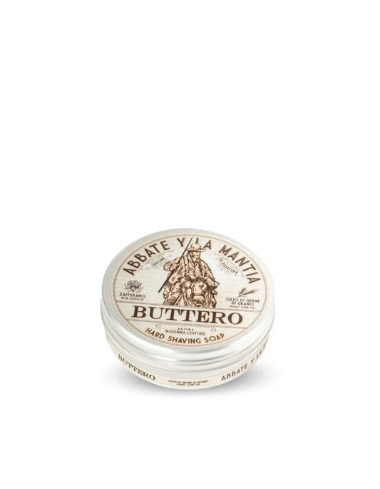 Abbate y La Mantia Buttero hard shaving soap tin for personal grooming