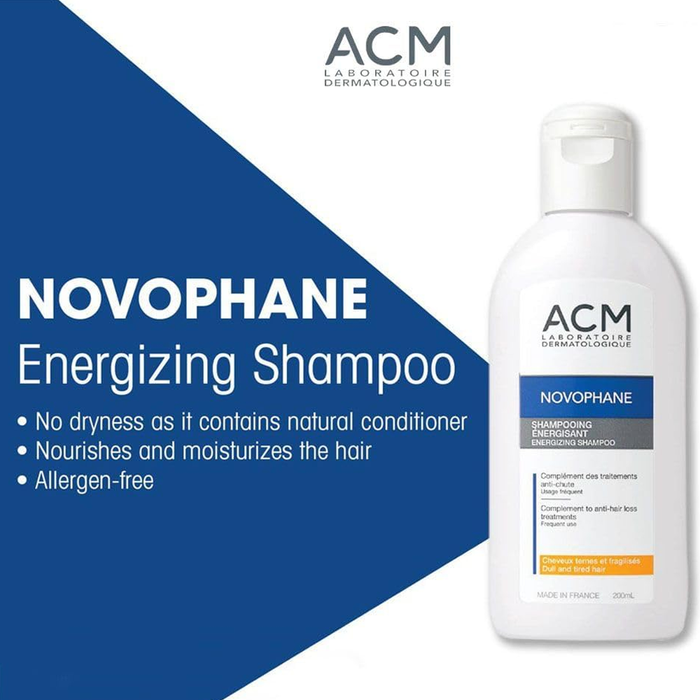 ACM Novophane Energizing Shampoo - 200ml, Shampoo