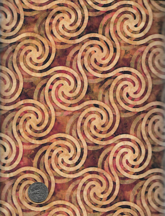 Adagio Circle Swirls Rust