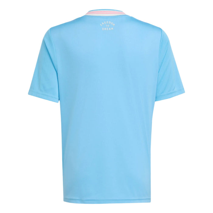 adidas Lionel Messi Youth Inter Miami 25/26 Third Jersey (Blue/Pink) | SoccerWearhouse