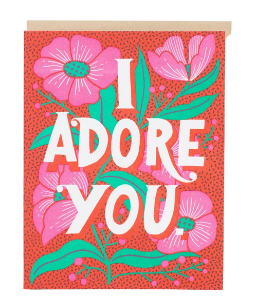 adore you greeting card