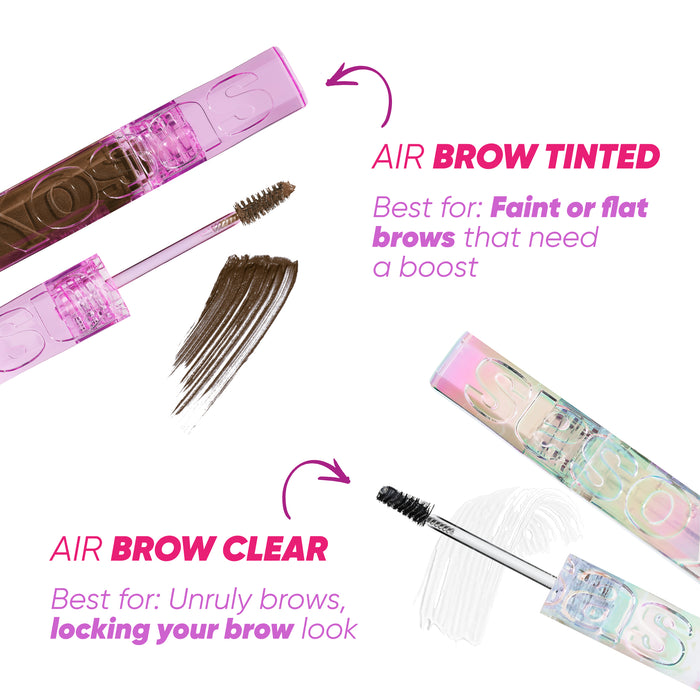 Kosas-Air Brow Clear Lifting Treatment Gel-Makeup-AIRBROW_Clear_PDP_NA_ClearVsTinted_2.2025-The Detox Market |