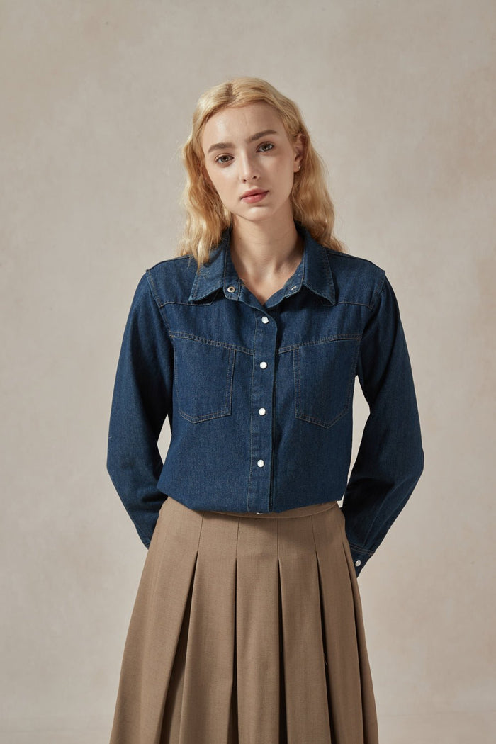Alice Denim Blue Shirt - DAStyle