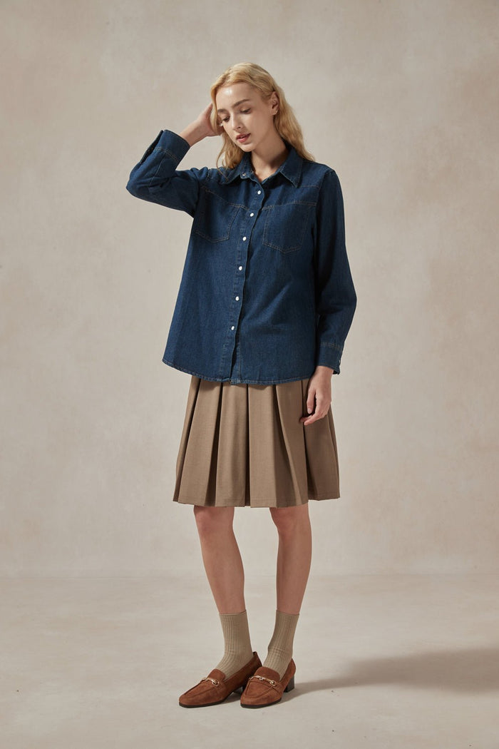 Alice Denim Blue Shirt - DAStyle