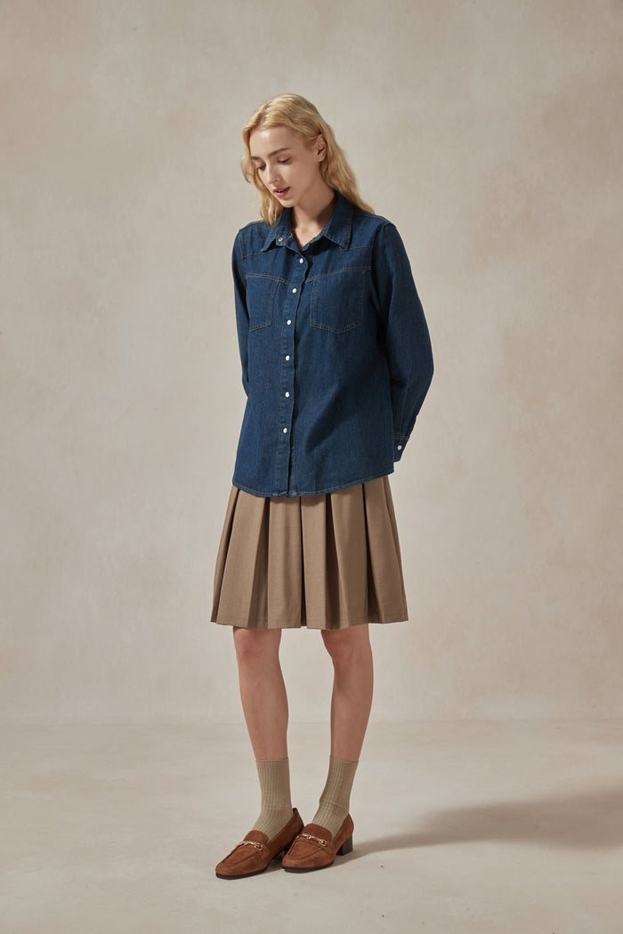 Alice Denim Blue Shirt - DAStyle