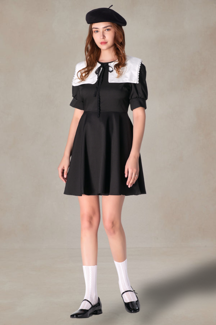 Alvin Puff Sleeve Short Dress