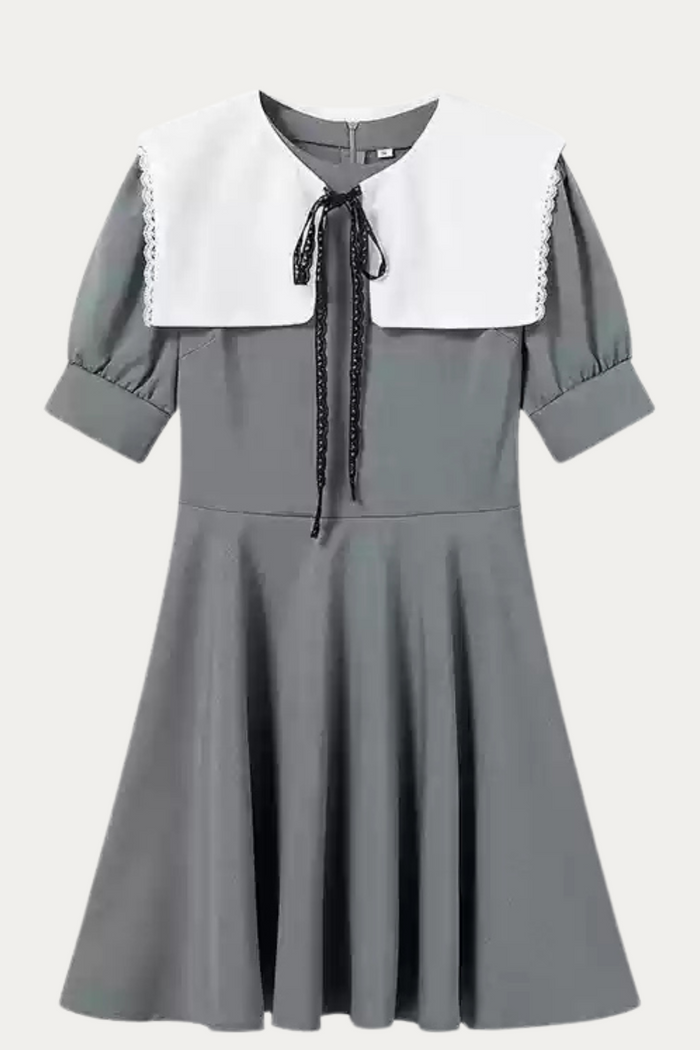 Alvin Puff Sleeve Short Dress
