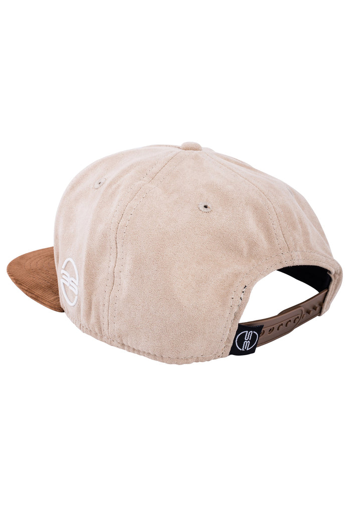 Blackskies-Harthor-Snapback-Cap-Cord-Suede-Beige-Premium-Baseball-Hat-Snap