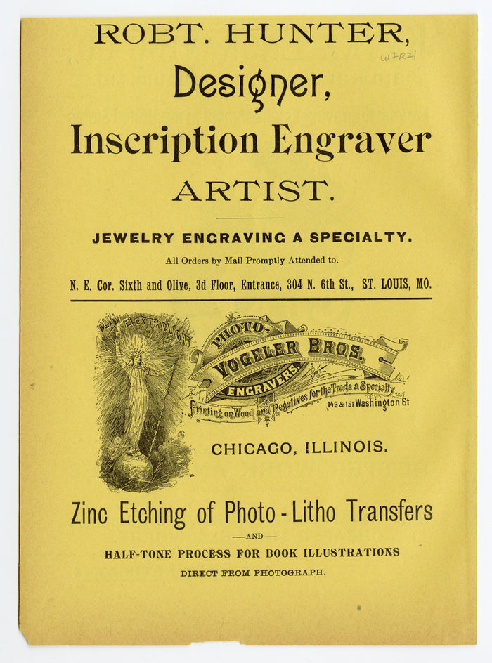 Antique KYTAKA ENGRAVING CO. Printer's Advertisement || St. Louis, Mo.