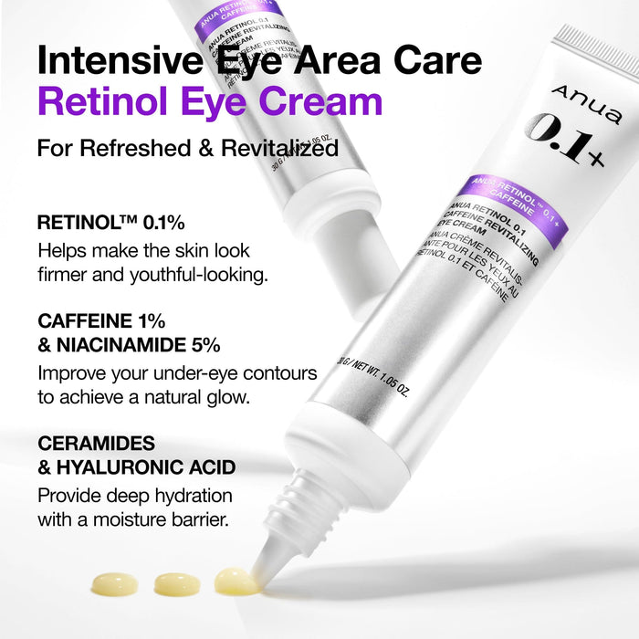 Anua Retinol 0.1+ Caffeine Eye Cream 30g