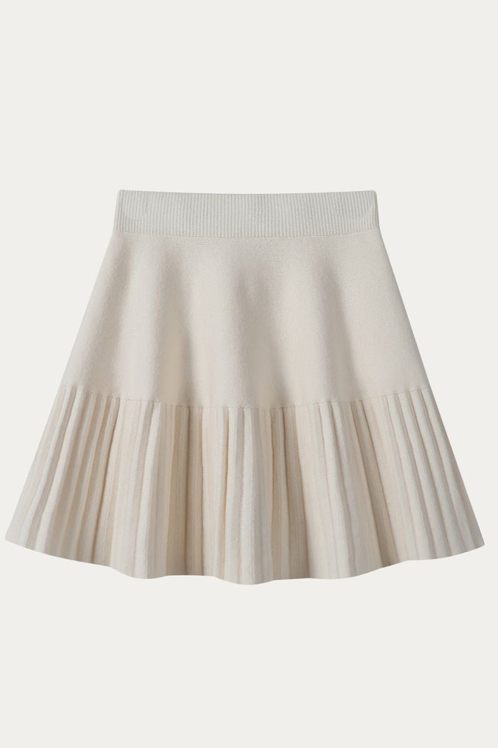 Anwen Knitted Pleated Skirt - DAStyle