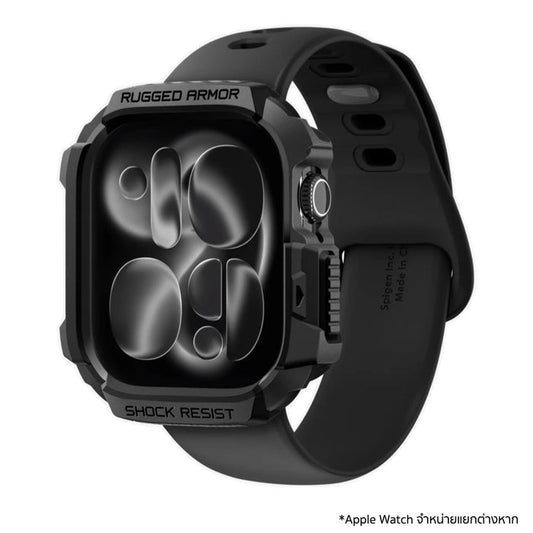 เคสกันกระแทก Apple Watch 11 (46mm) SPIGEN Rugged Armor 2 - Matte Black