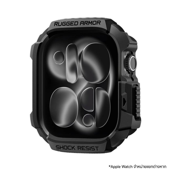 เคสกันกระแทก Apple Watch 11 (46mm) SPIGEN Rugged Armor 2 - Matte Black