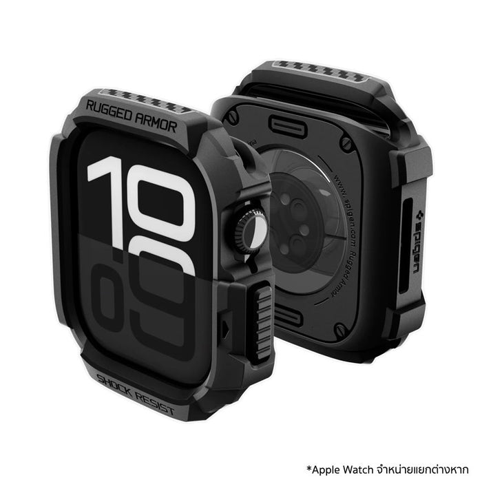 เคสกันกระแทก Apple Watch 11 (46mm) SPIGEN Rugged Armor 2 - Matte Black