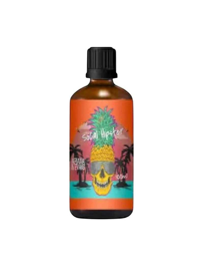 Ariana & Evans SoCal Hipster Aftershave Splash bottle with tropical skull and pineapple design
