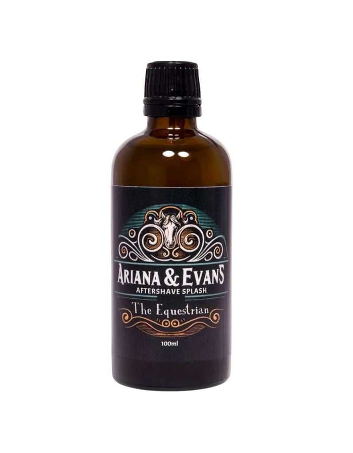 Ariana & Evans The Equestrian Aftershave Splash bottle with black label and ornate logo