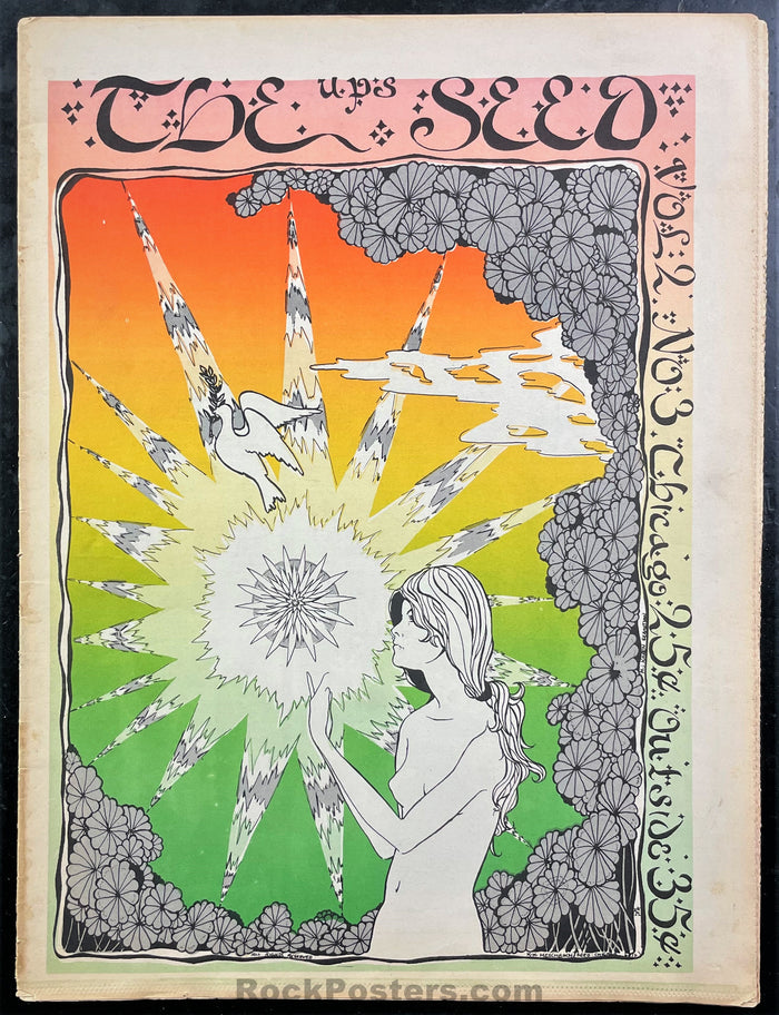 AUCTION - The Seed Vol. 2 No. 3 - 1968 Underground Newspaper - Chicago  - Near Mint Minus - SF Rock Posters & Collectibles