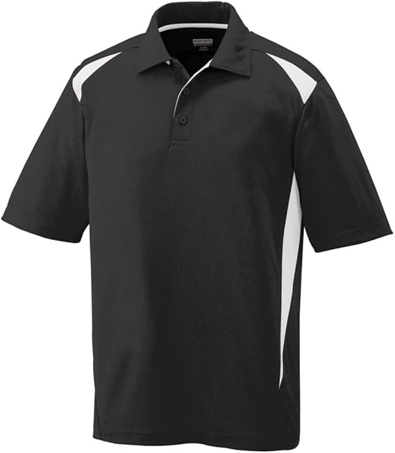 AUGUSTA SPORTSWEAR- BLACK/WHITE POLO *