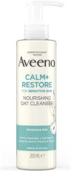 Aveeno Calm + Restore Nourishing Oat Cleanser for Sensitive Skin -200ml