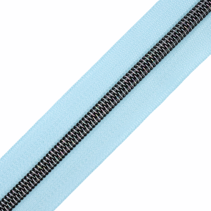 Baby Blue | #5 Midnight Rainbow Zipper by the Yard - 3 Yard Singles