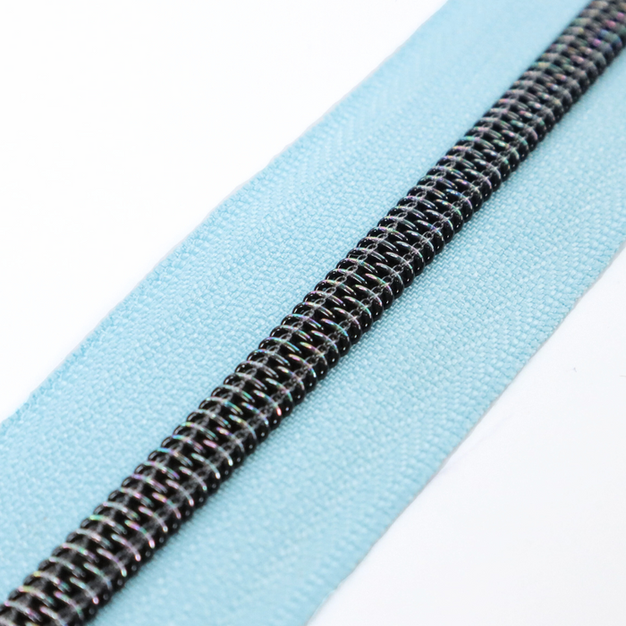 Baby Blue | #5 Midnight Rainbow Zipper by the Yard - 3 Yard Singles