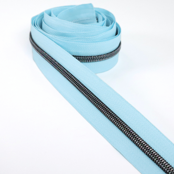 Baby Blue | #5 Midnight Rainbow Zipper by the Yard - 3 Yard Singles