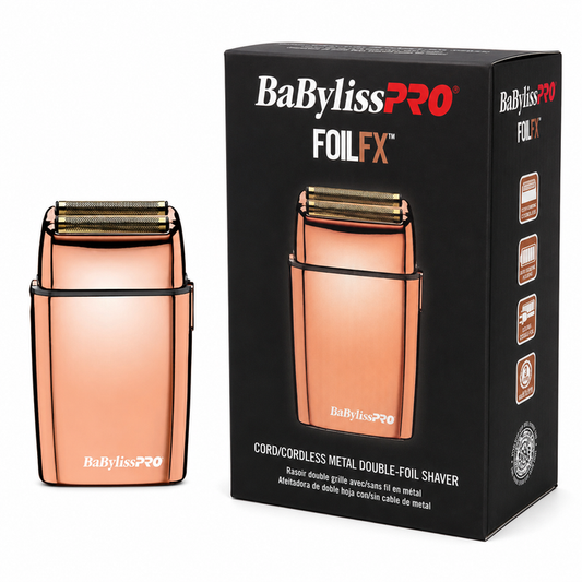 BaBylissPRO® Cordless Rose Gold Double Foil Shaver FOILFX02