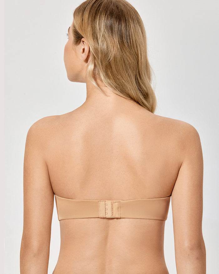Women's Bandeau Strapless Bra Soft Tan