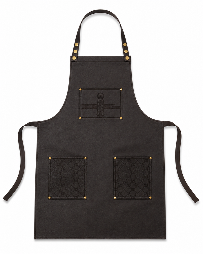 BarberGeeks "Luxury Life" Apron - Dark Brown