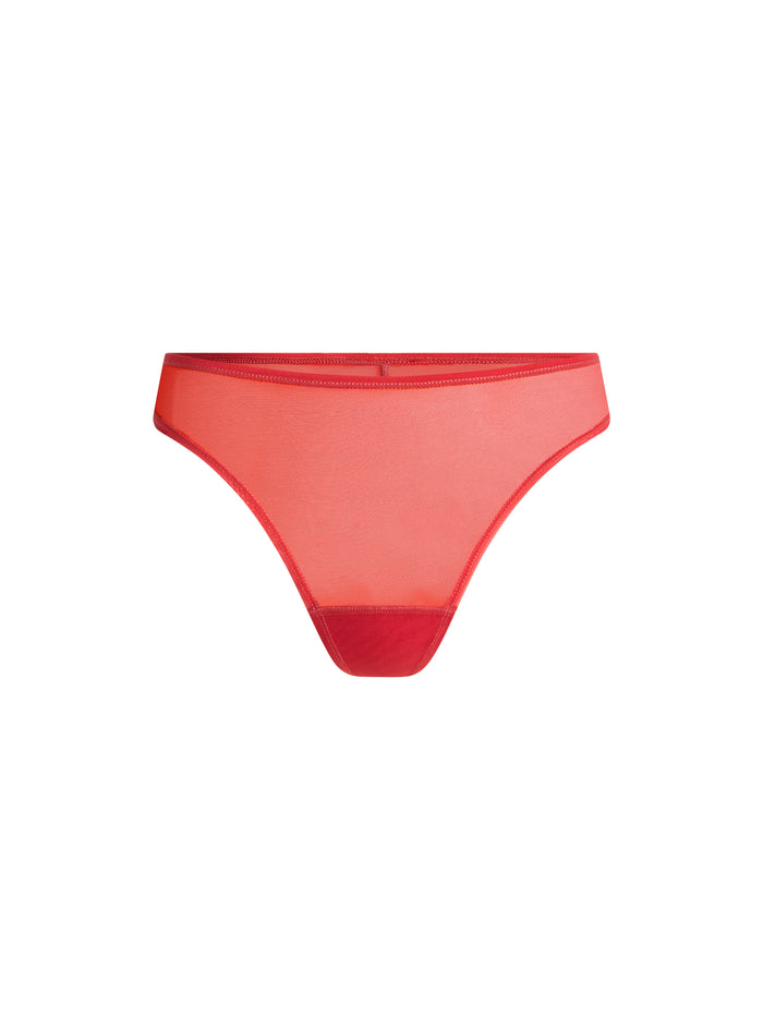 Barely There Thong Moisture Wicking Baked Apple Pink