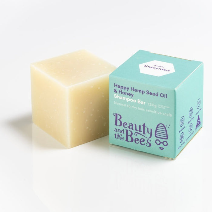Beauty & the Bees Shampoo Bar 120g - Hemp & Honey