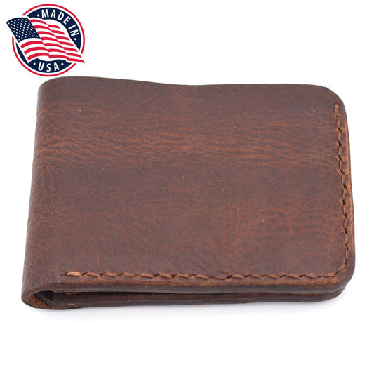 Bi-Fold Wallet (Brown Threading)