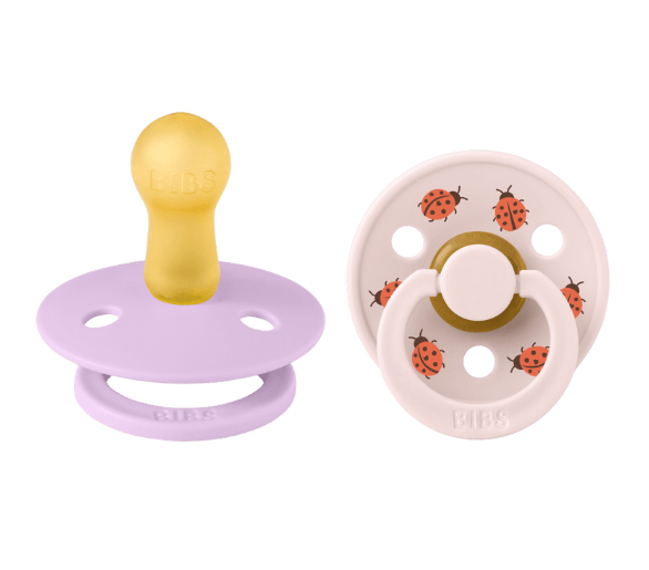 BIBS Pacifier Studio Colour 2 PACK Ladybug Latex size 2 Violet Sky Mix