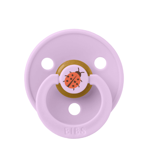 BIBS Pacifier Studio Colour 2 PACK Ladybug Latex size 2 Violet Sky Mix
