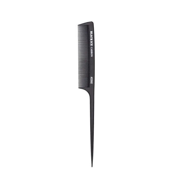 Black Ice Professional 8 1/2" Carbon Rat Tail Comb