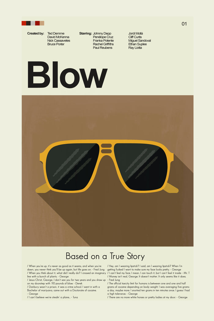 Blow - Sunglasses | 12"x18" or 18"x24" Print only