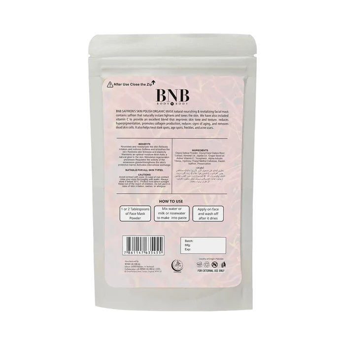 BNB Saffron Skin Polish Mask