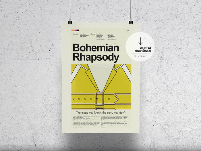 Bohemian Rhapsody | DIGITAL ARTWORK DOWNLOAD