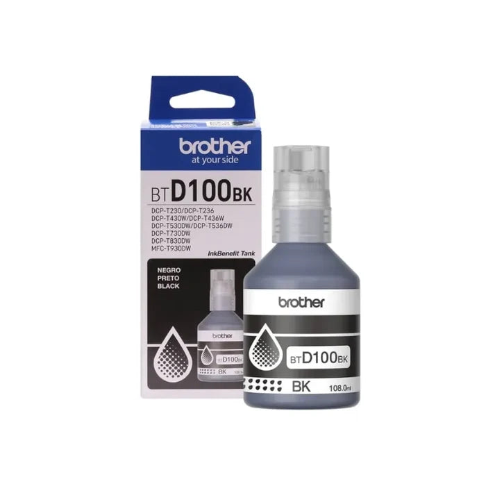 Brother BTD100 Black Original Ink Bottle - BTD100BK
