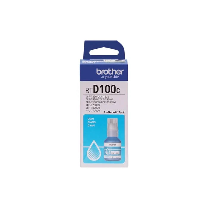 Brother BTD100 Cyan Original Ink Bottle - BTD100C