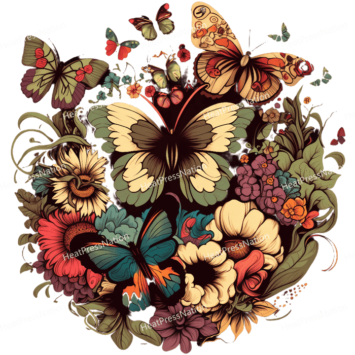 Butterfly Bouqet Design - HeatPressNation