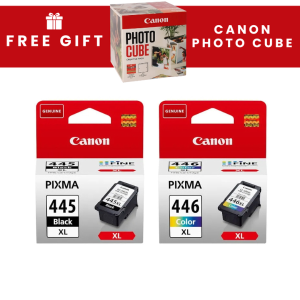 Canon 445XL Black and 446XL Tri-Colour Original Ink Multipack - 445XL/446XLMP
