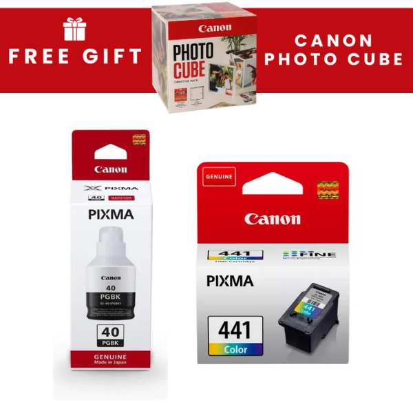 Canon GI-40 Black & CL-441 Tri-Colour Original Ink Multipack - GI-40/CL-441