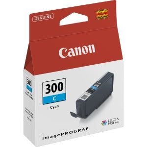 Canon PFI-300C Cyan Printer Ink Cartridge - 4194C001