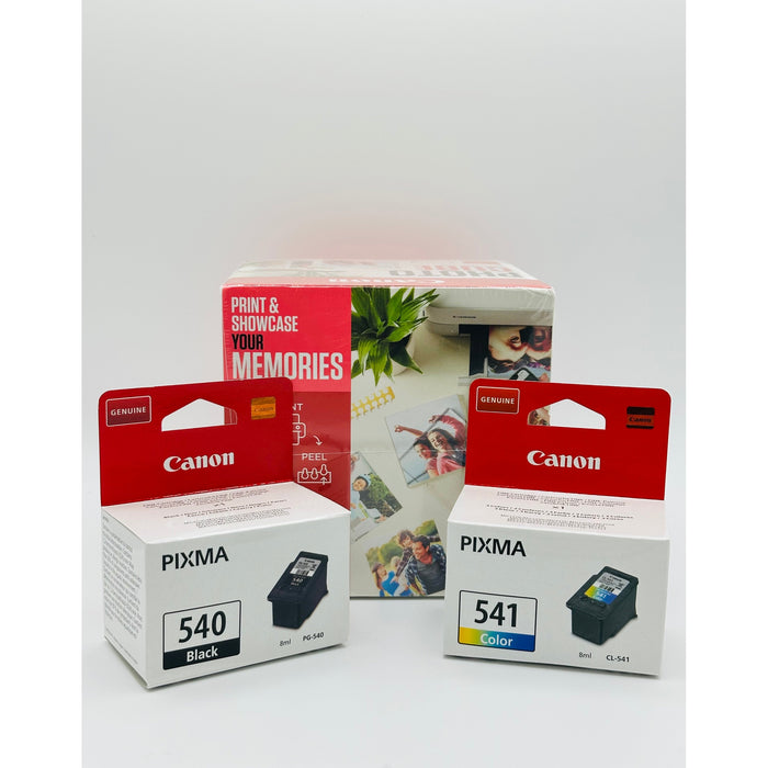 Canon PG-540 / CL-541 Ink Cartridges with Photocube Pink Bundle