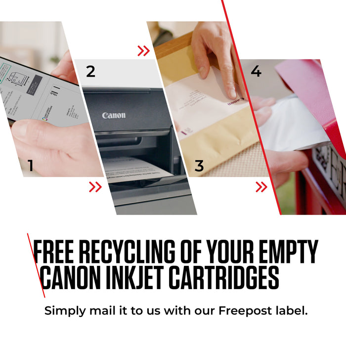Canon PG-540 / CL-541 Ink Cartridges with Photocube Pink Bundle