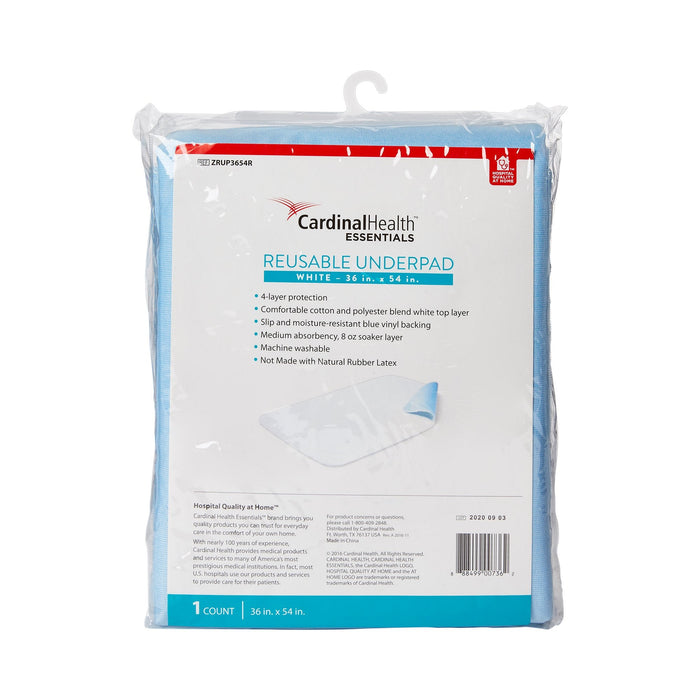 Cardinal Health Essentials Reusable Underpad - ZRUP3654R - LL Medico