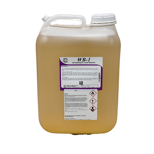 CCI WB-1 Ink Degradent/Mild Stain Remover - 5 Gallon
