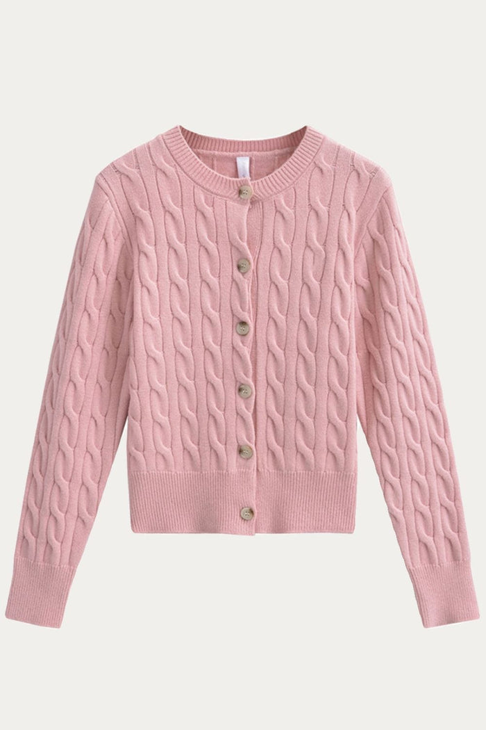 Cecily Cream Cable Knit Sweater - DAStyle